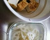 レンジでチンするだけ、土鍋で麻婆蓮根作り方1写真