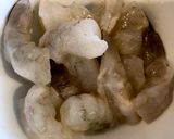 アスパラと鶏と海老の塩炒め作り方3写真