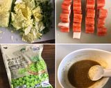 柚子胡椒香る♡枝豆カニカマ白菜のお漬物作り方1写真