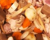 定番!根菜たっぷり圧力鍋で筑前煮風☆作り方7写真