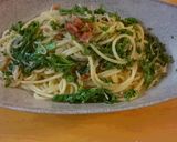 わさびとわさび菜の和風スパゲティー作り方8写真