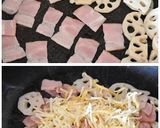 れんこんとベーコンのとろーりチーズ焼き作り方3写真