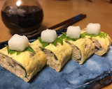 鯖缶と大葉の卵焼き♡大根おろし添え作り方6写真