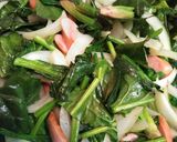 簡単!ほうれん草玉葱ウィンナー炒め作り方4写真