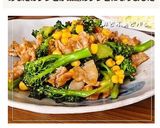ブロッコリー・豚肉・コーンの中華炒め作り方5写真
