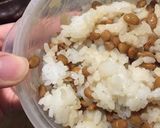 納豆と卵とご飯を混ぜて加熱したもの作り方4写真
