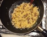 納豆と卵とご飯を混ぜて加熱したもの作り方8写真