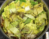 湯葉と茸と白菜の豚骨スープ煮作り方5写真