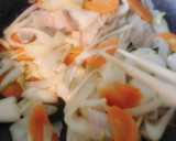 白菜と豚肉のとろみ炒め作り方3写真