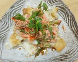 揚げ餅のさっぱり鮭とおろし乗せ♪作り方4写真