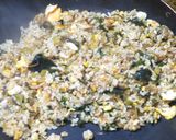 ごま油香る◎辛子高菜と和布と削り節の炒飯作り方9写真