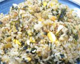 ごま油香る◎辛子高菜と和布と削り節の炒飯作り方10写真