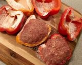 えのきでカサ増し！パプリカの肉詰め作り方3写真