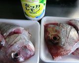 真鯛のあらをポッカレモンで煮つける作り方1写真