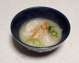 塩とんこつスープで水餃子☆作り方3写真