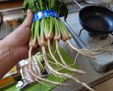 最速のほうれん草の根っこ入りバター炒め作り方2写真