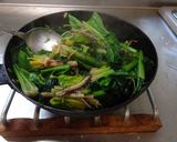 最速のほうれん草の根っこ入りバター炒め作り方9写真