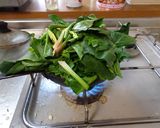 最速のほうれん草の根っこ入りバター炒め作り方7写真