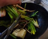 最速のほうれん草の根っこ入りバター炒め作り方6写真
