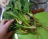 最速のほうれん草の根っこ入りバター炒め作り方5写真