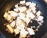 簡単！５分　赤味噌☆麻婆豆腐風作り方3写真