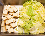 キャベツとひき肉、厚揚げのみそ炒め作り方1写真