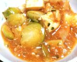 市販の麻婆豆腐の素で、麻婆かぼちゃ作り方7写真