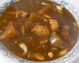 煮物の残りで和風カレー☆作り方5写真