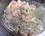 玉ねぎ・じゃこ・エビのかき揚げ作り方3写真