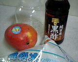 サワードリンク♪黒酢アップルマンゴー作り方1写真