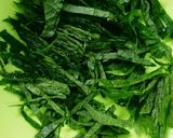 *セロリと茗荷と大葉の塩昆布おつまみ*作り方3写真
