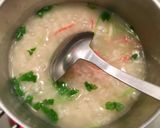お腹に優しい＊とろとろカニ玉粥作り方4写真
