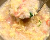 お腹に優しい＊とろとろカニ玉粥作り方6写真