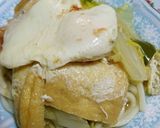 京揚げ(油揚げ)と白菜のあぶたま鍋作り方4写真
