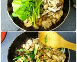 かぶの葉で♪鶏肉と青菜のマヨポン野菜炒め作り方5写真