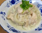 レンジで♪鶏胸肉と茸のバジルチーズソース作り方7写真