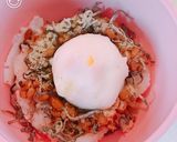 寒い朝の朝ごはん、温玉納豆スープごはん作り方5写真