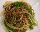 納豆ピーマンパスタ作り方4写真