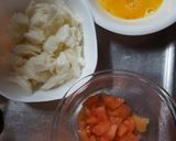 離乳食完了期　トマトと卵のパンプディング作り方1写真