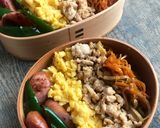 映える！五色のそぼろ丼弁当【詰め方有】作り方11写真