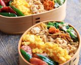 映える！五色のそぼろ丼弁当【詰め方有】作り方12写真