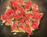牛肉とほうれん草とチーズのパスタ作り方4写真
