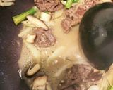 牛肉とほうれん草とチーズのパスタ作り方7写真