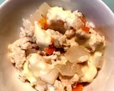 鶏ひき肉と野菜のチーズドリア 幼児食作り方4写真