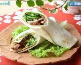 甘辛豚肉と豆苗のトルティーヤ作り方8写真