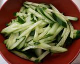 ♡鶏むね肉で棒棒鶏(バンバンジー)♡作り方3写真