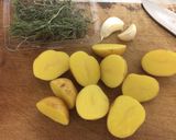 お洒落な香り高い皮付きフライドポテト作り方1写真