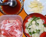 葱じゃが豚玉丼☆蕎麦処風作り方1写真