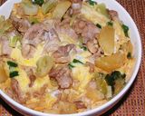 葱じゃが豚玉丼☆蕎麦処風作り方11写真