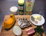絶品かぼちゃきのこリゾット☆ホットクック作り方1写真
